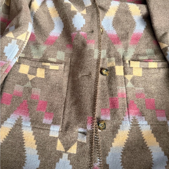 Geometric Patterned Coat - Picture 5 of 8